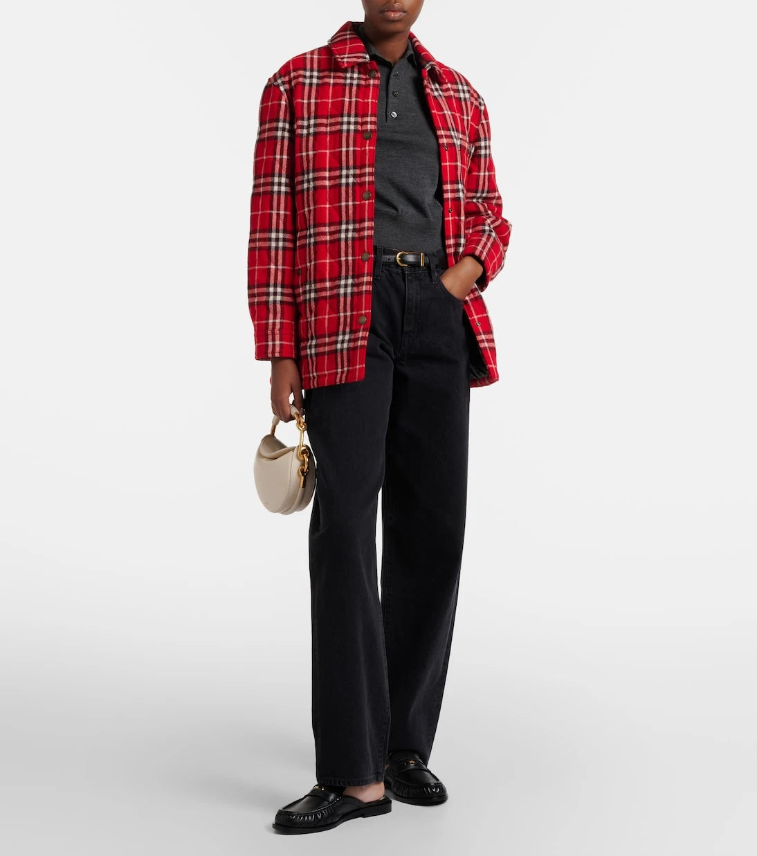 Burberry - Burberry Check padded wool jacket