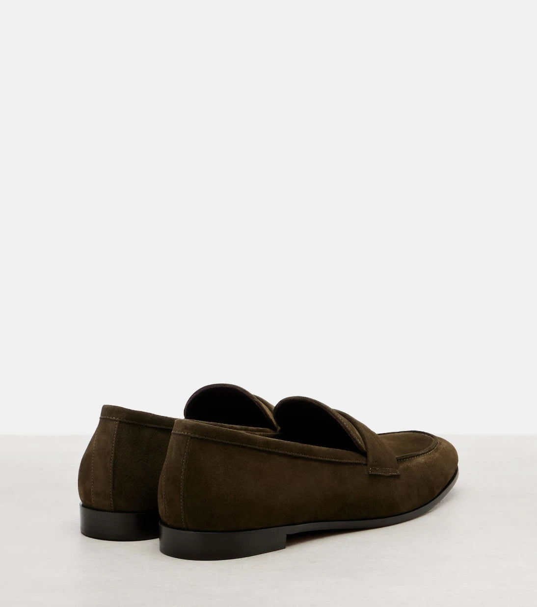 Max Mara - Embellished suede loafers