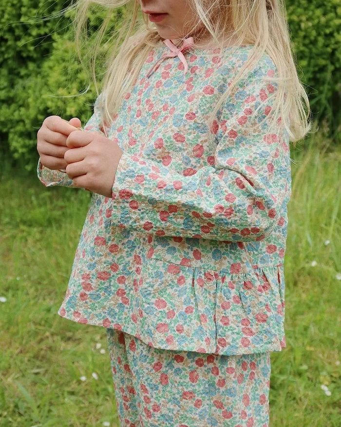 Konges Sløjd ELIN BOW BLOUSE GOTS Çocuk Bluzu