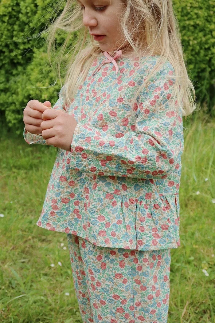 Konges Sløjd ELIN BOW BLOUSE GOTS Çocuk Bluzu