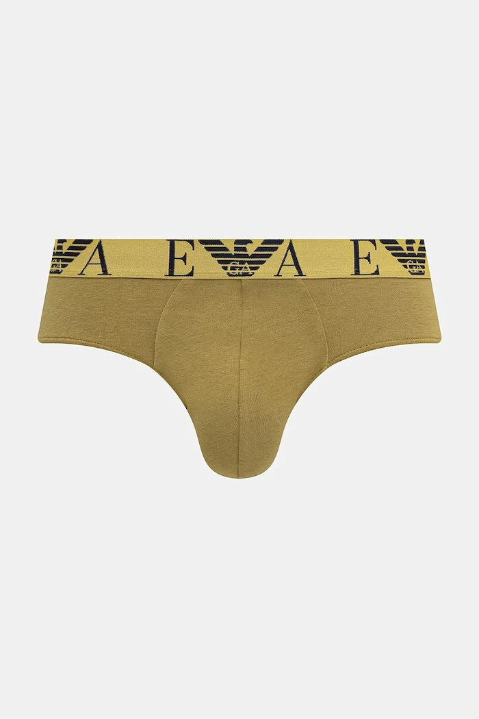 Emporio Armani Underwear erkek pamuklu elastan slip 3'lü