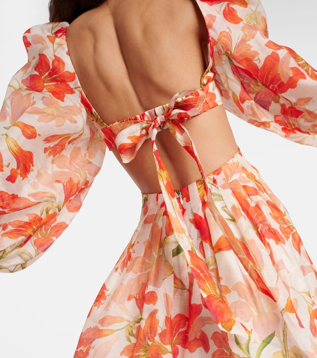 Zimmermann - Tranquillity floral linen and silk minidress