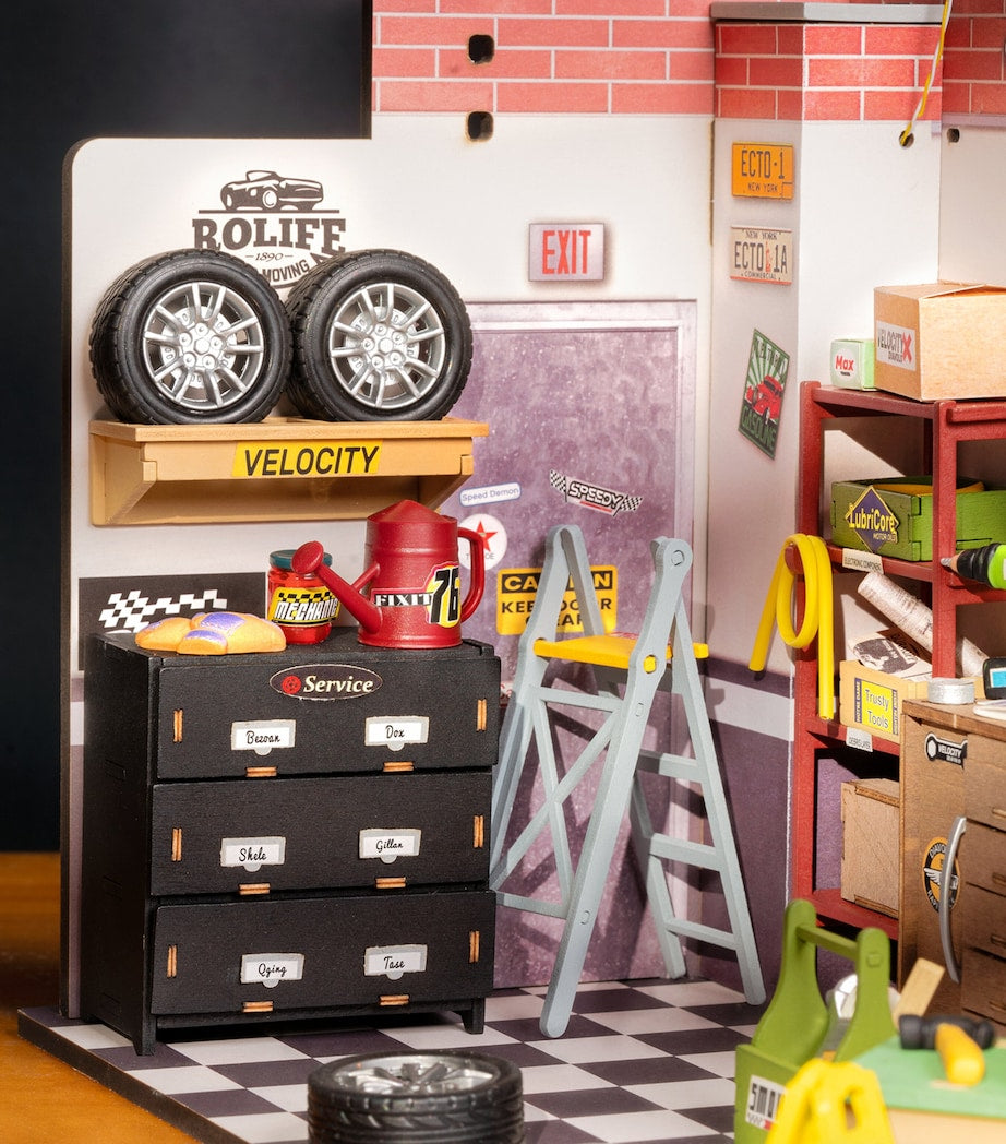 Robotime Garage Workshop Buildable Model