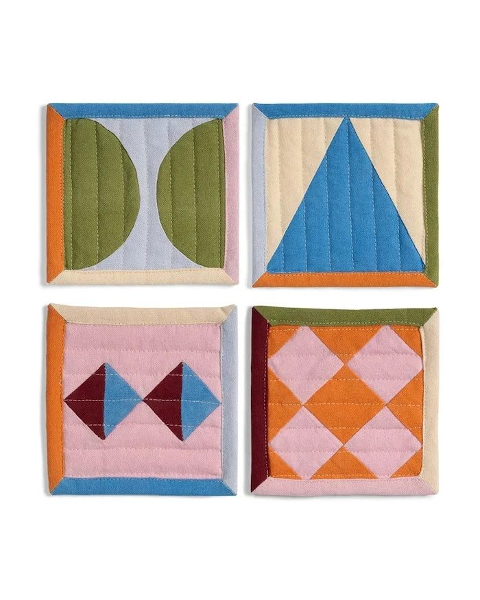 &k amsterdam комплект подложки за чаши от памук 12 x 12 cm