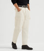 Cotton-Wool Leisure Fit Cargo Trousers