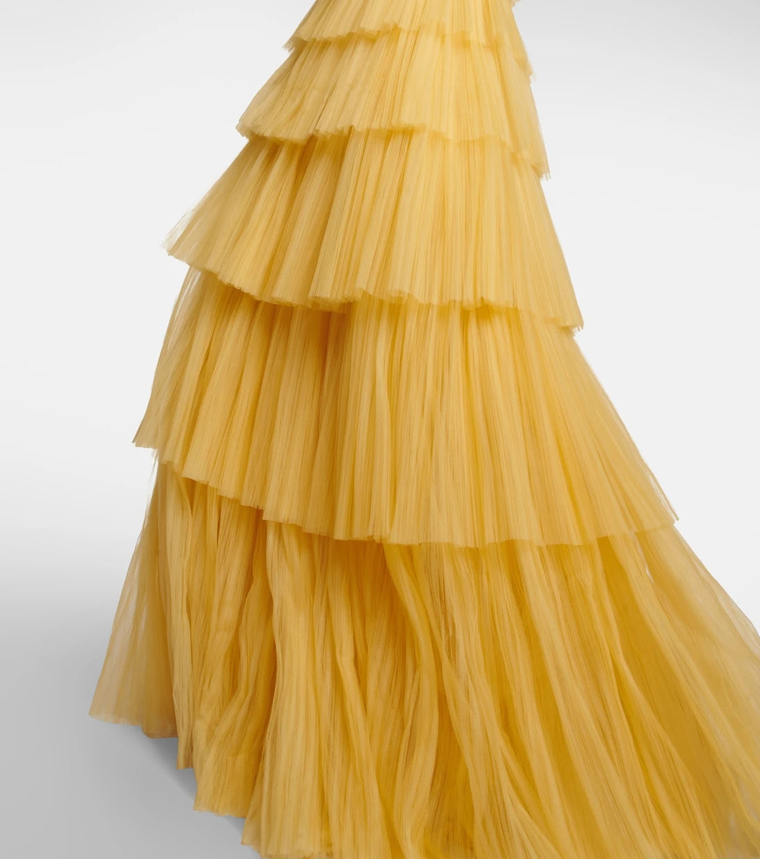 Costarellos - Ruffled tulle gown