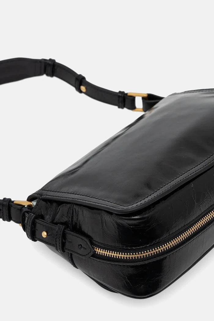 Кожена чанта ZADIG&VOLTAIRE LE ZOUZOU VINTAGE PATENT