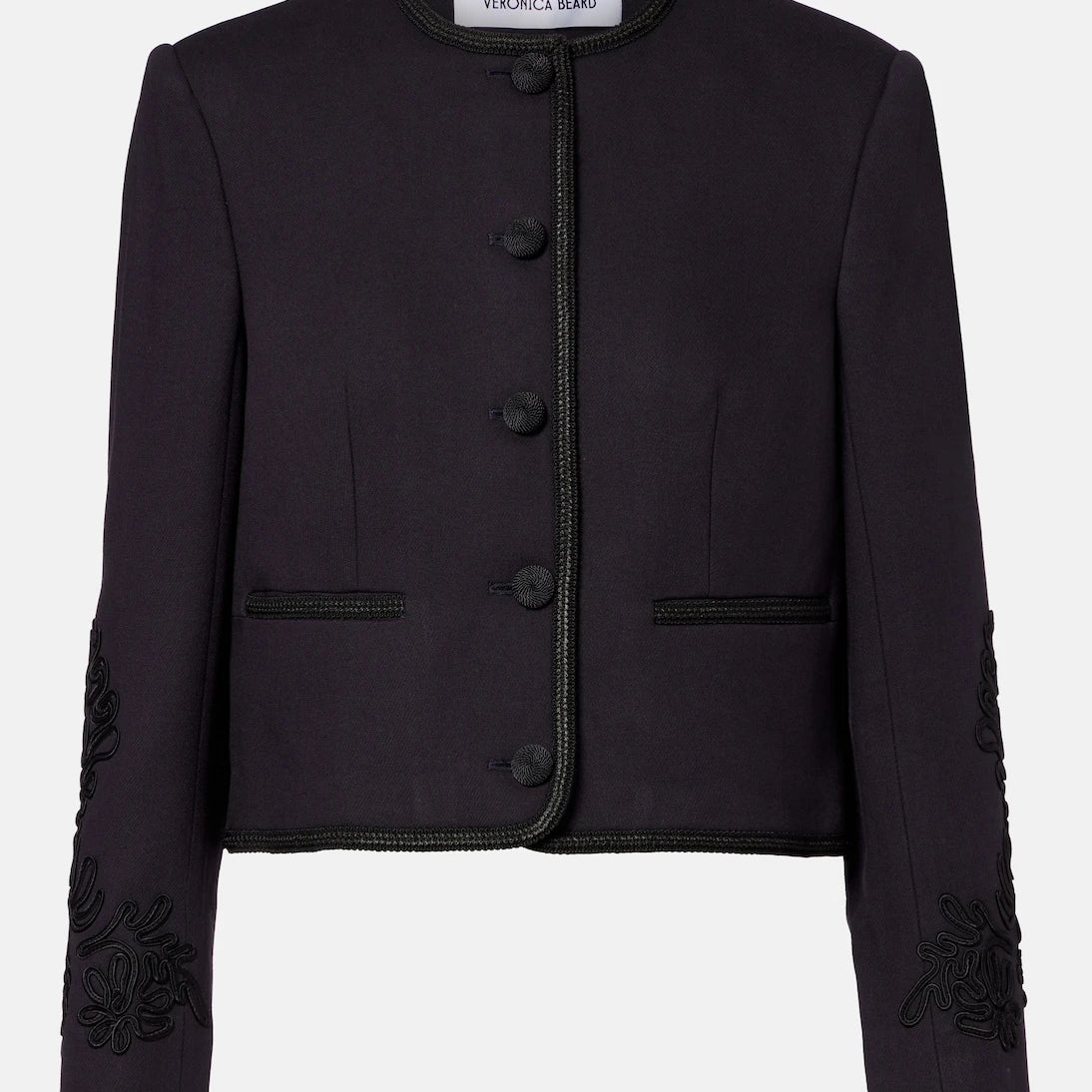 Veronica Beard - Latrell cropped embroidered jacket