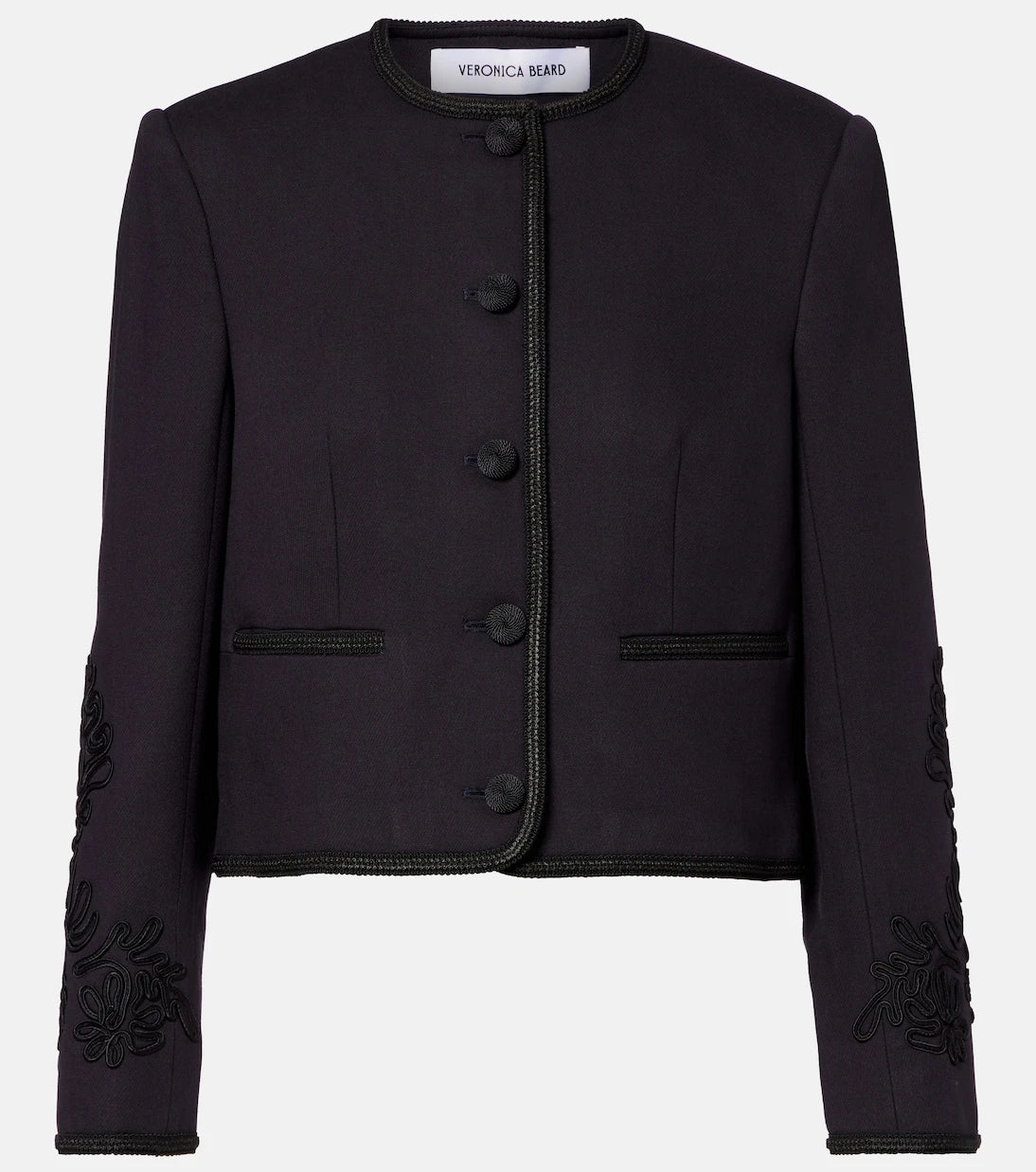 Veronica Beard - Latrell cropped embroidered jacket
