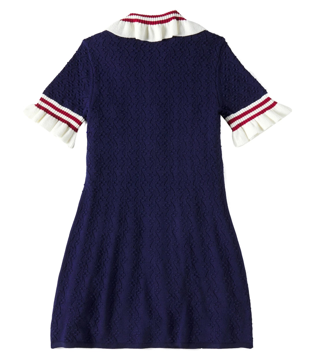 Self-Portrait Kids - Ruffled pointelle dress