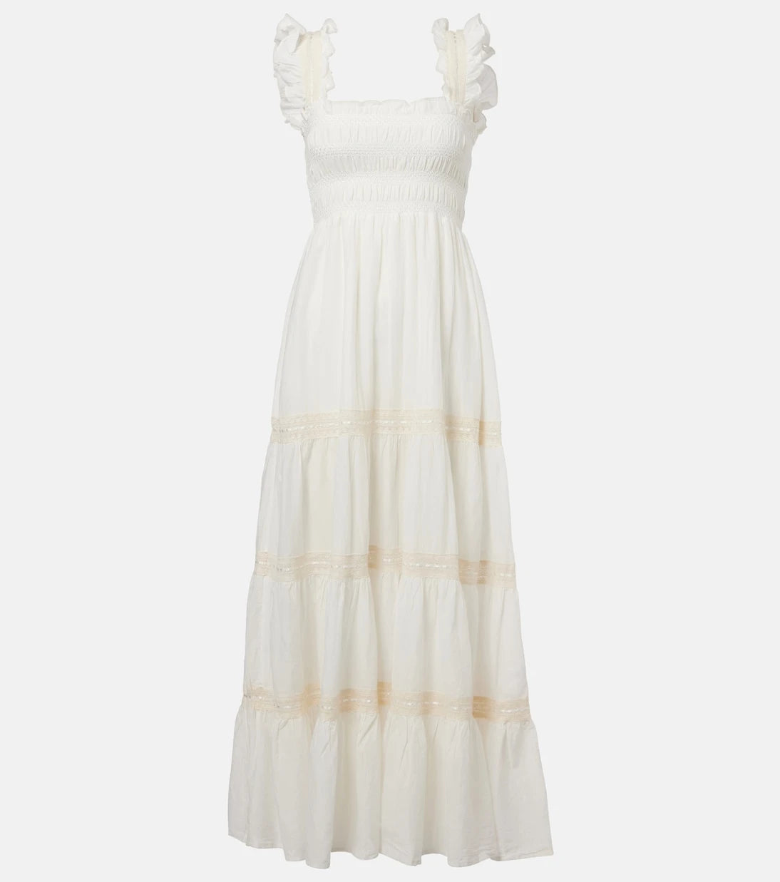 Rixo - Aubrie tiered cotton voile maxi dress