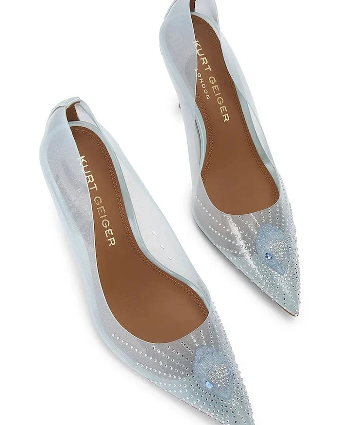 Kurt Geiger London Eagle Vinyl Court Pale Blue Topuklu Ayakkabı