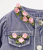 Monnalisa Floral Embellished Denim Jacket (3 Months - 3 Years)