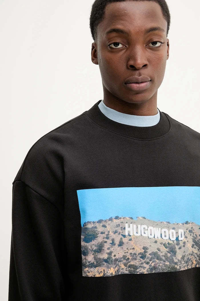 HUGO Pamuklu Sweatshirt