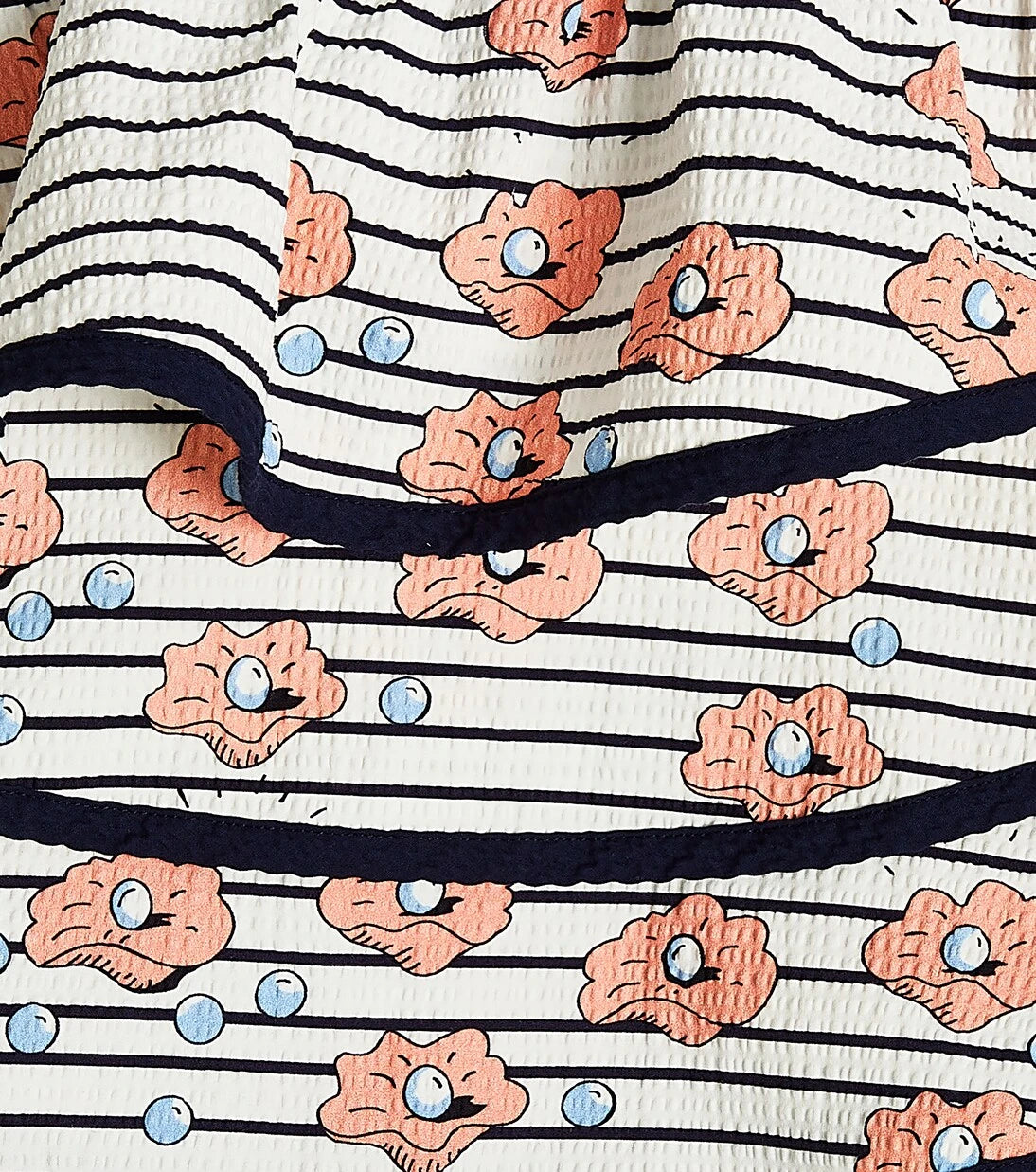 Mini Rodini - Striped cotton tiered top