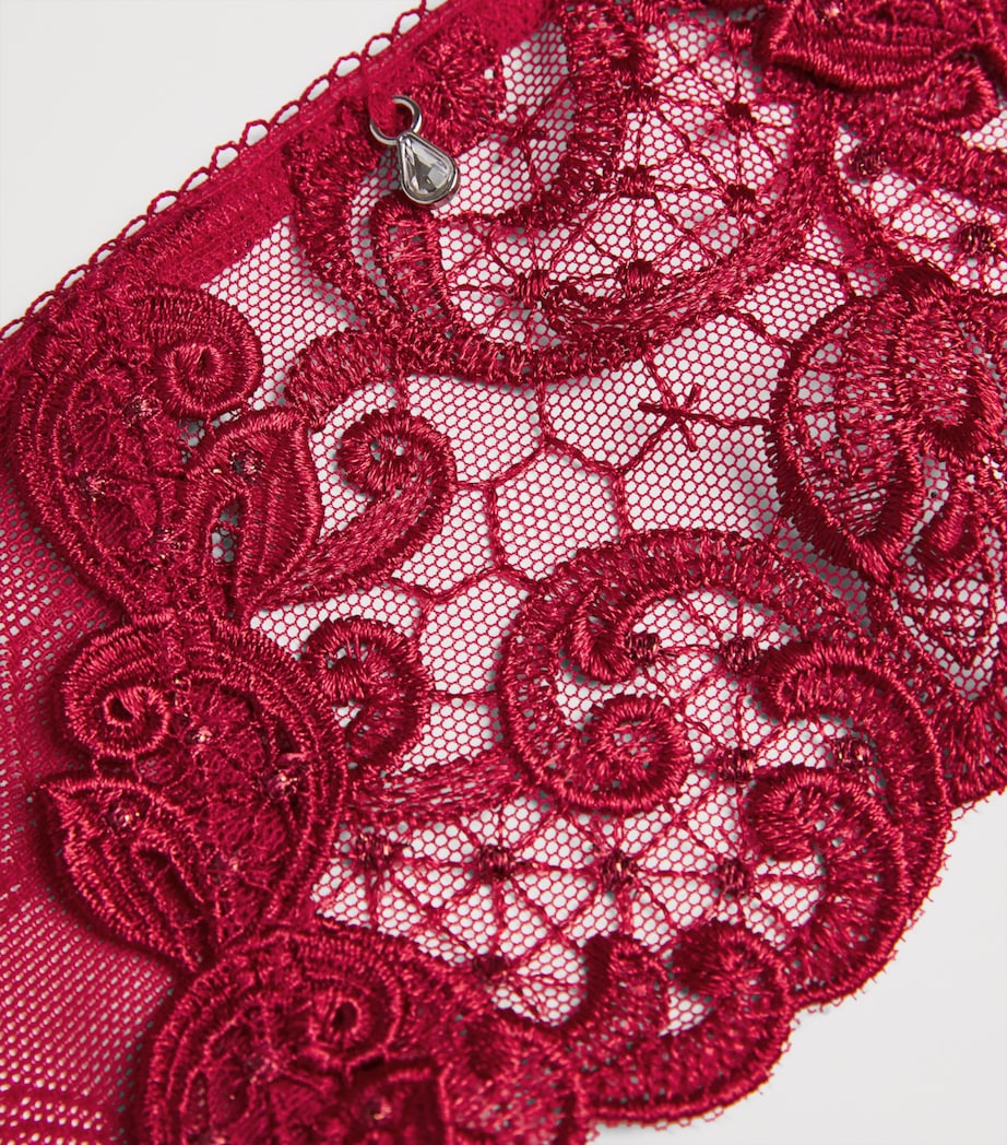 Fantasie Red Portia Suspender Belt