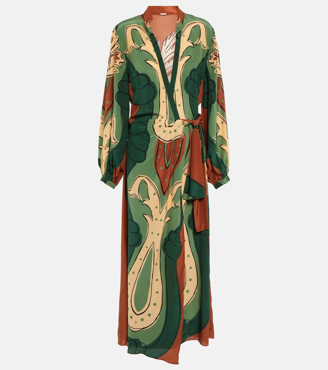 Johanna Ortiz - Printed maxi wrap dress
