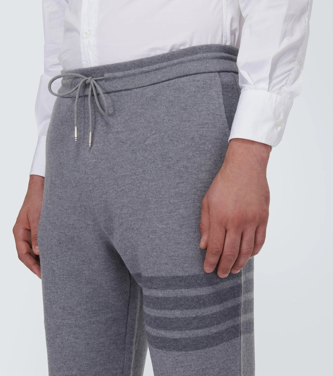 Thom Browne - 4-Bar wool-blend sweatpants