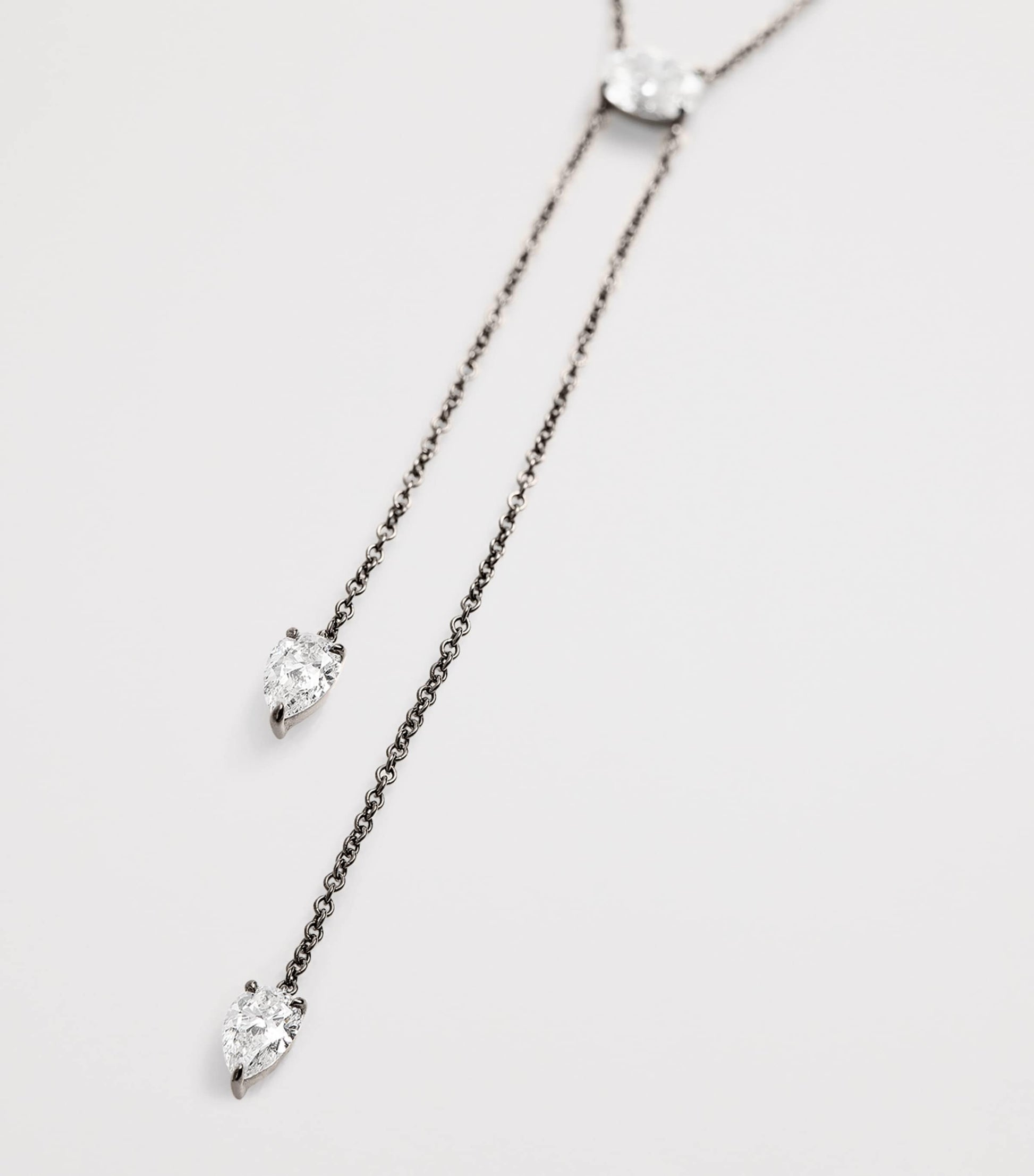 Eva Fehren Blackened White Gold and Diamond Boa Necklace