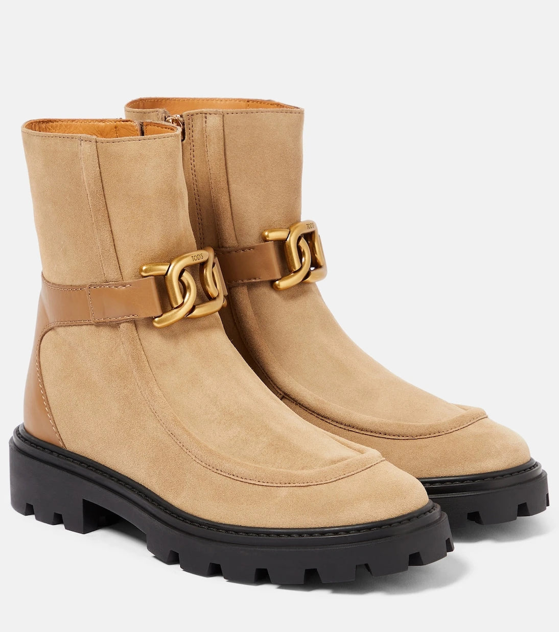 Tod's - حذاء الكاحل Kate من الجلد السويدي
