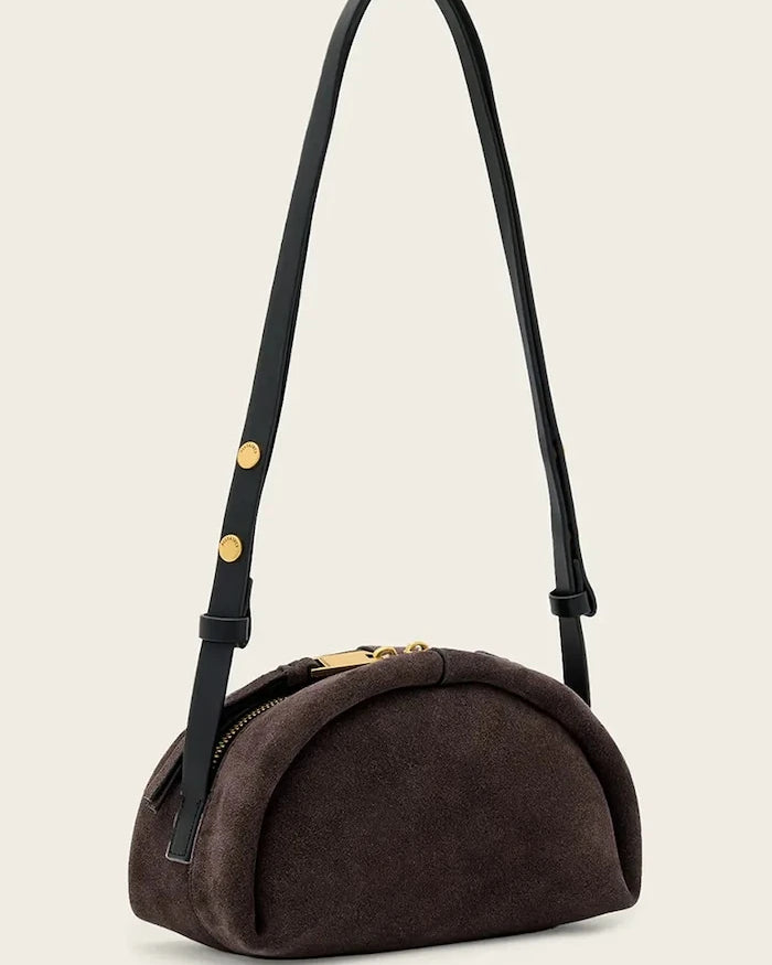 AllSaints ROSALIE kadın süet crossbody çanta