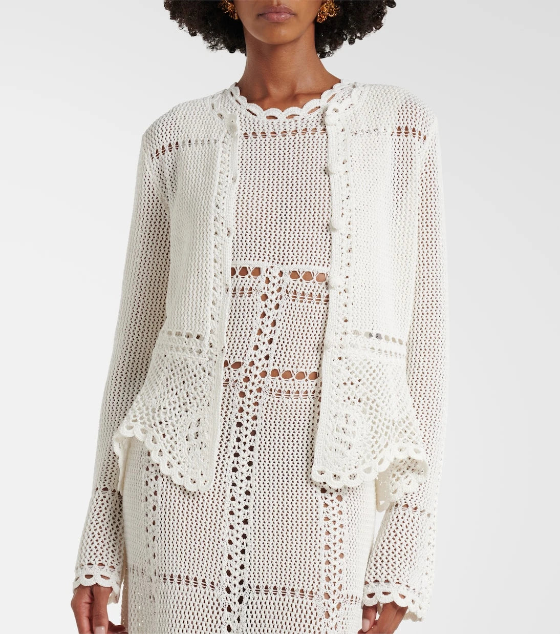 Erdem - Crochet cotton cardigan