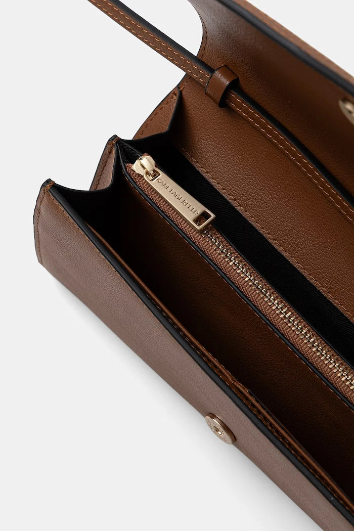 Karl Lagerfeld чанта crossbody дамска от памук K/SIGNATURE