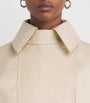 Max Mara Beige Cotton Cape Jacket