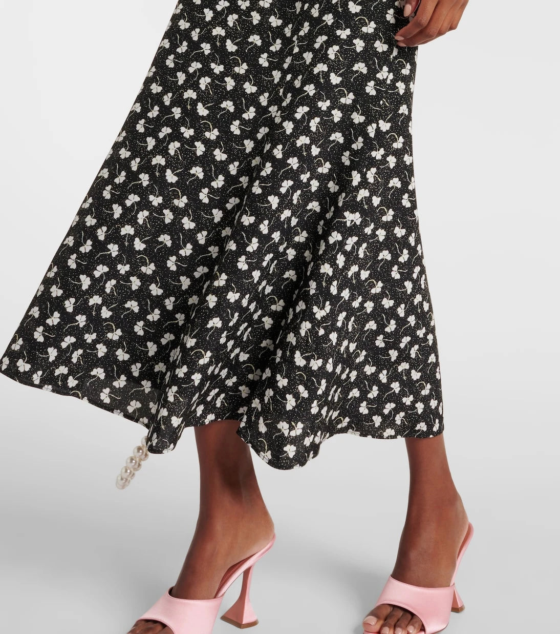 Alessandra Rich - Printed silk midi dress
