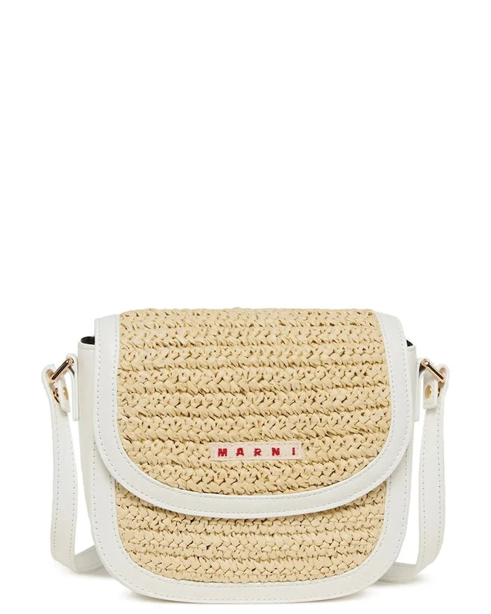 Детска чанта Marni MW113F RAFFIA EFFECT SMILE BAG BAGS