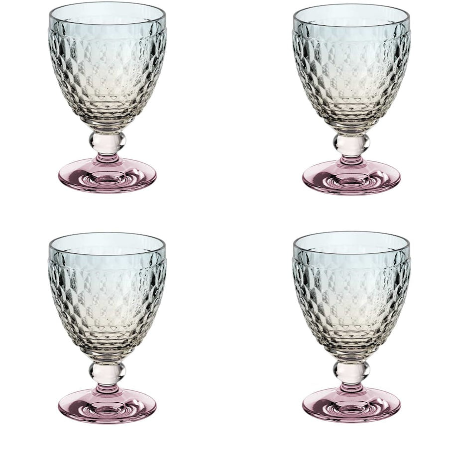 Villeroy & Boch Set of 4 Boston Pearl Red Wine Glasses (200ml)