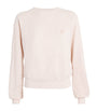 ÉTERNE Pink Cotton-Blend Sonny Sweatshirt