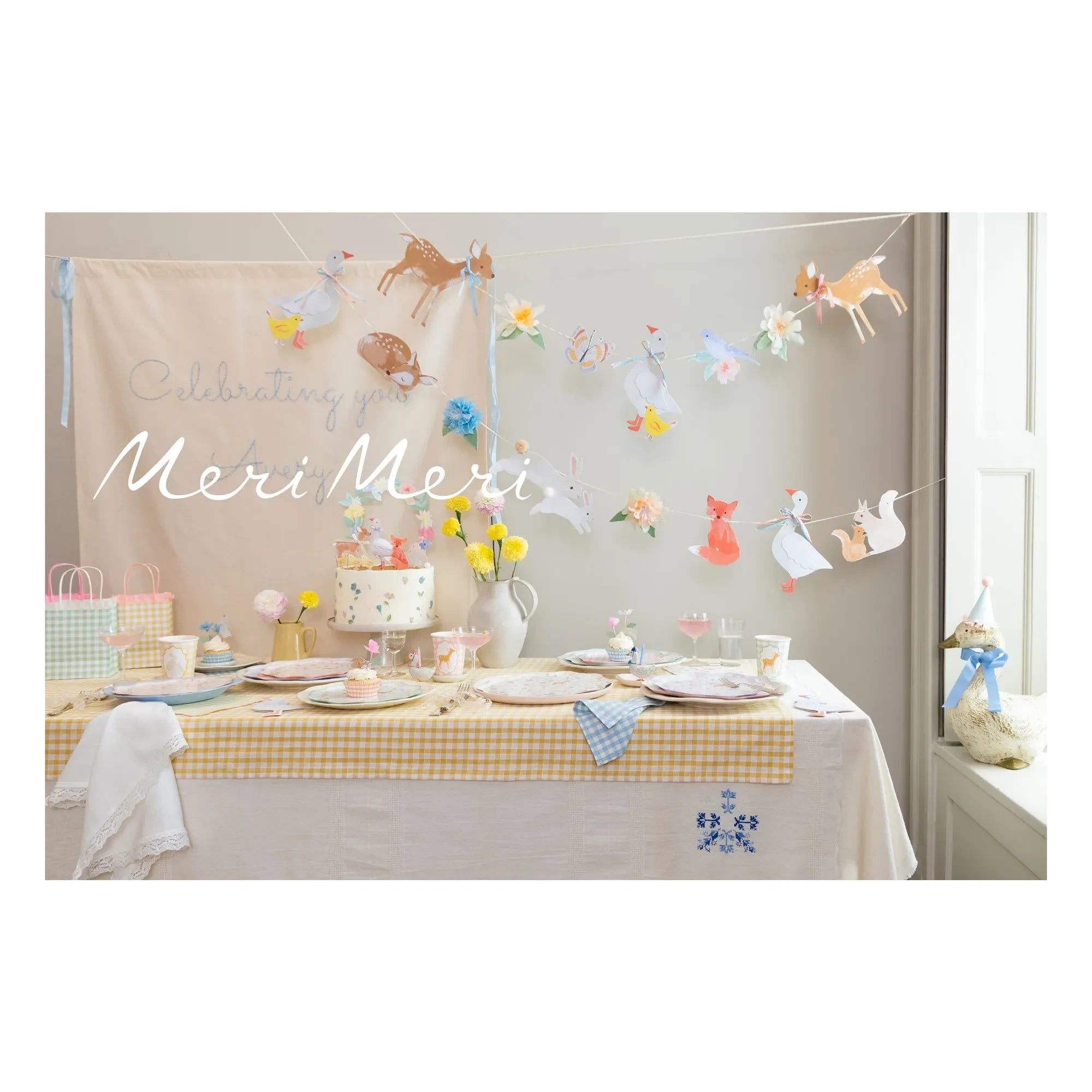 Meri Meri - Vichy gift bags - Set of 8