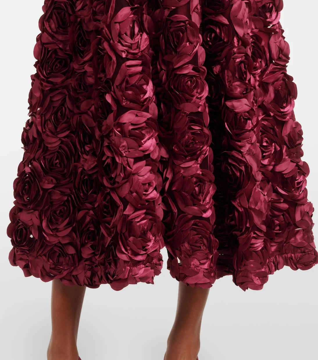 Rotate - Sun floral-appliqué high-rise maxi skirt