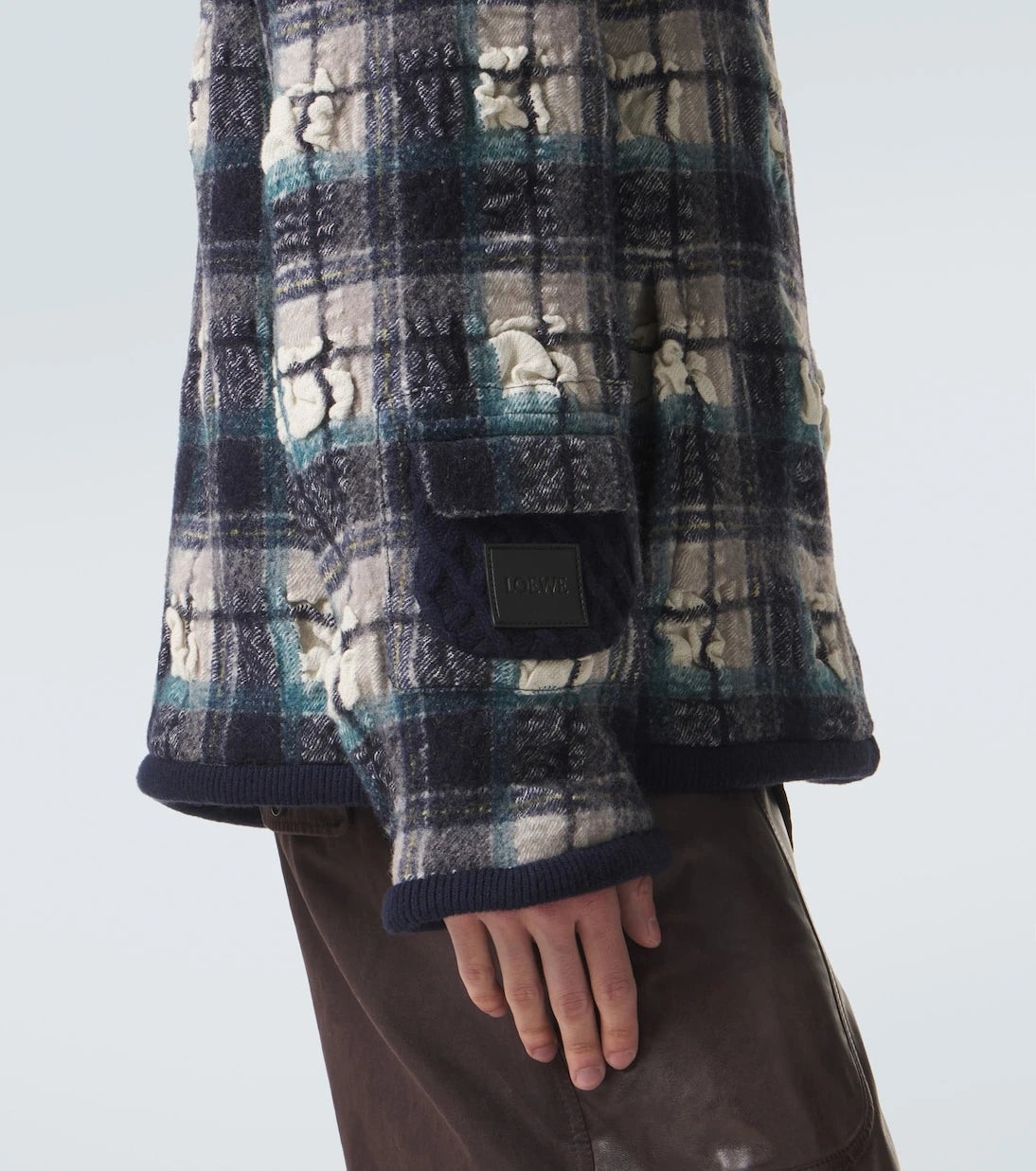 Loewe - Plaid wool and linen jacket