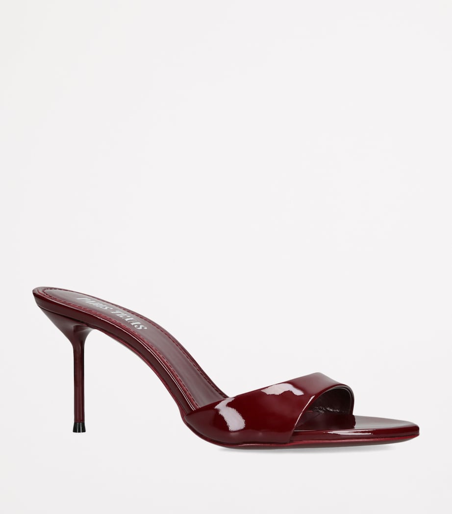Patent Leather Lidia Mules 70 WINE