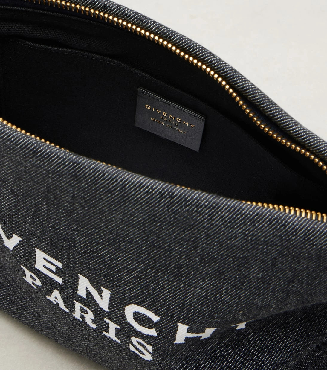 Givenchy - Logo cotton denim pouch