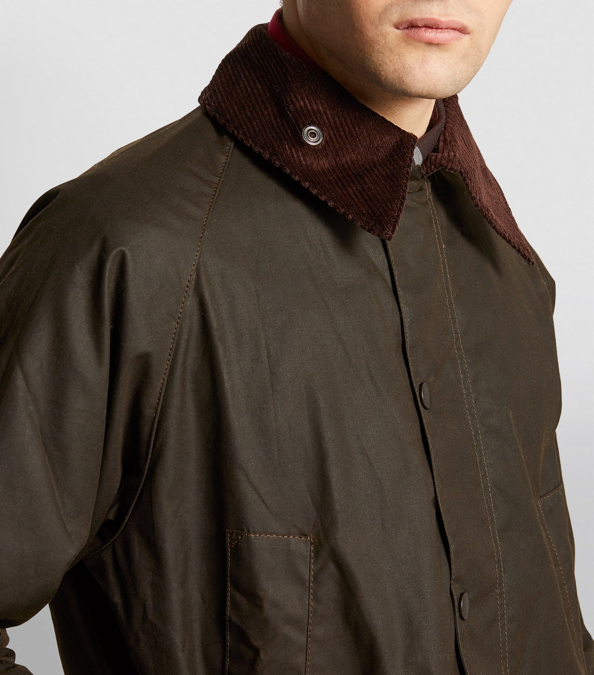 Barbour Green Waxed Bedale Jacket