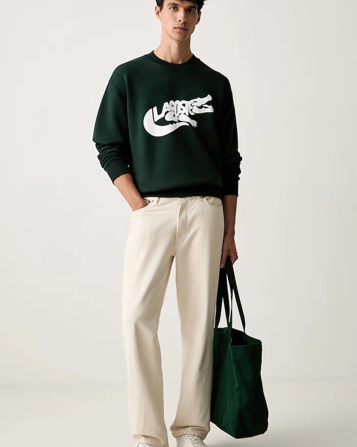 Lacoste erkek pamuklu sweatshirt