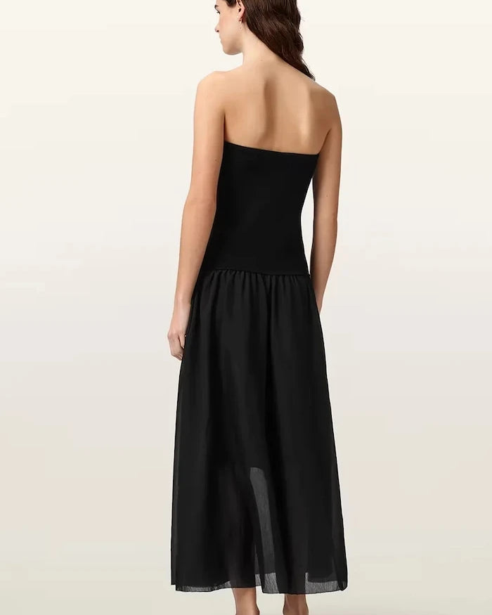 AllSaints рокля по тялото с вискоза TEGAN
