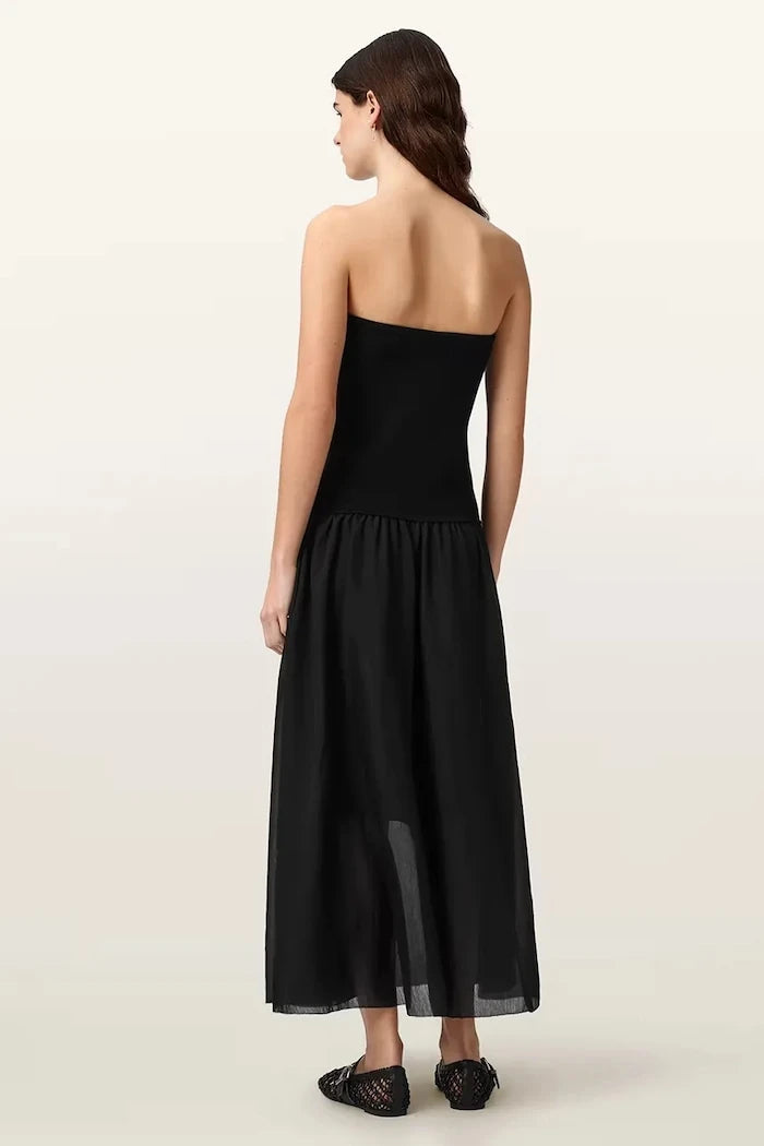 AllSaints рокля по тялото с вискоза TEGAN