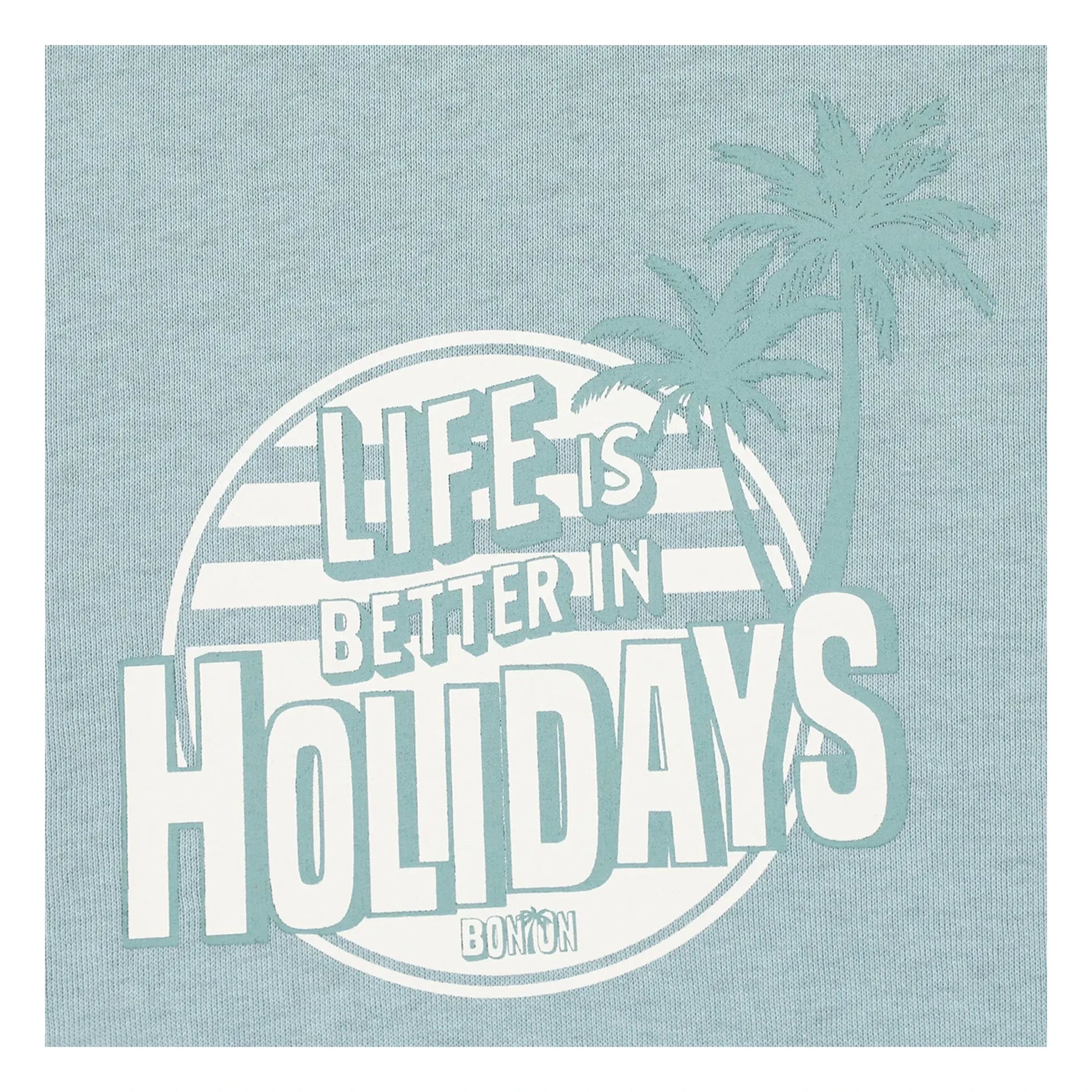 Bonton - Sweat Smile Holidays | Light Blue