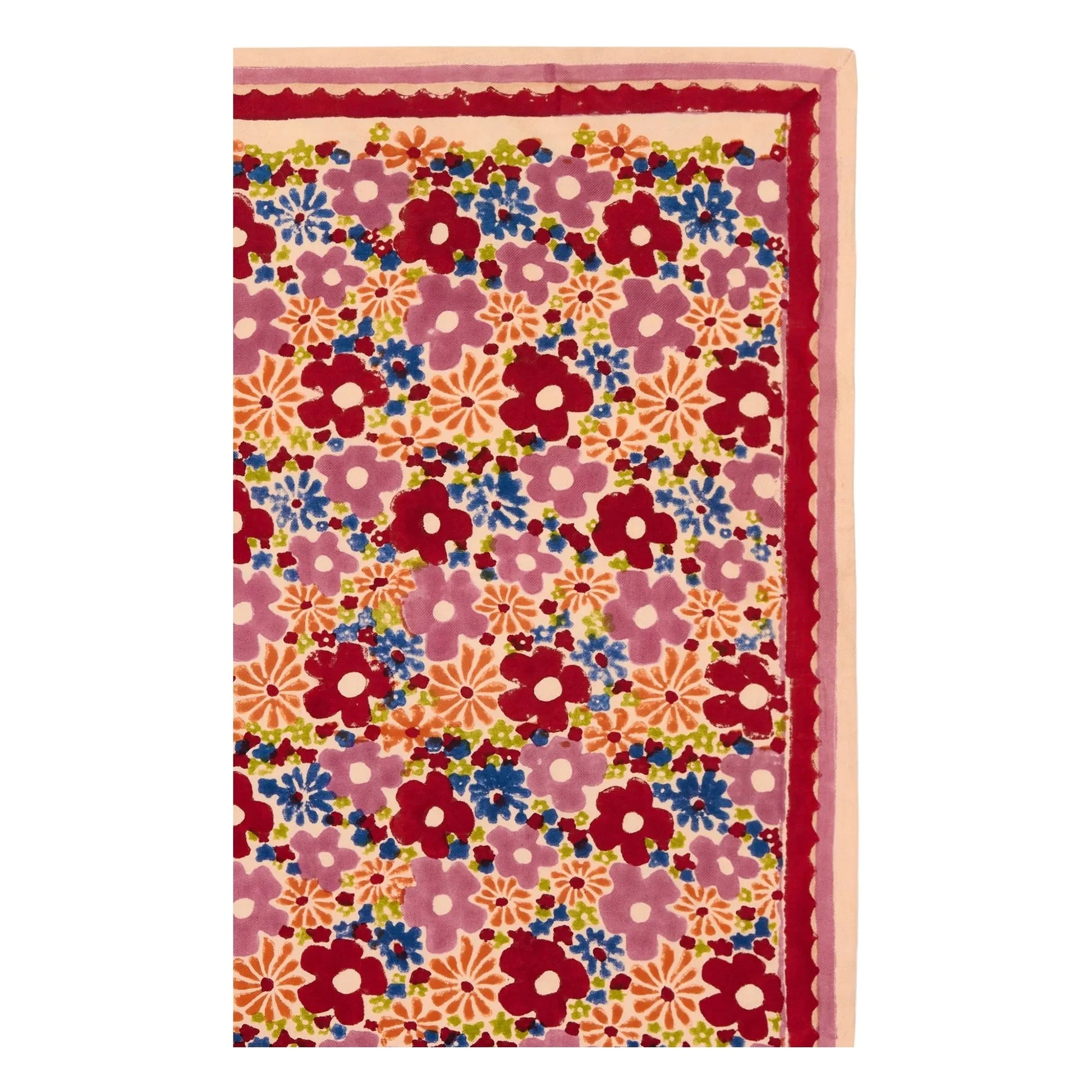 Apaches - Large Flowered Latika Scarf | Pink