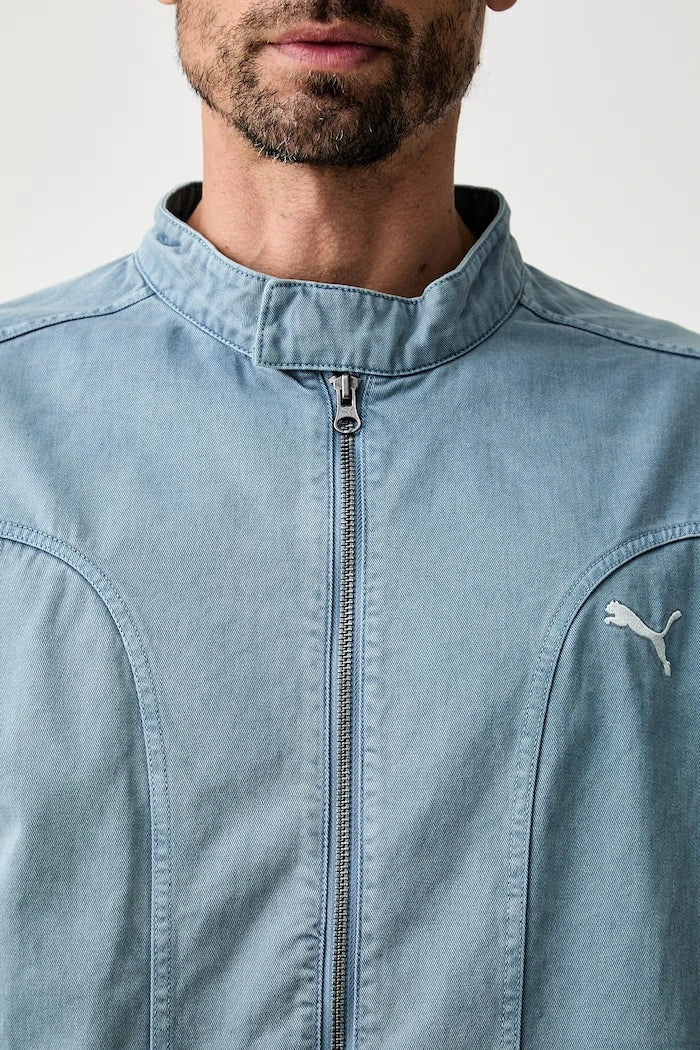 Puma erkek pamuklu denim ceket FUTURE PUMA ARCHIVE