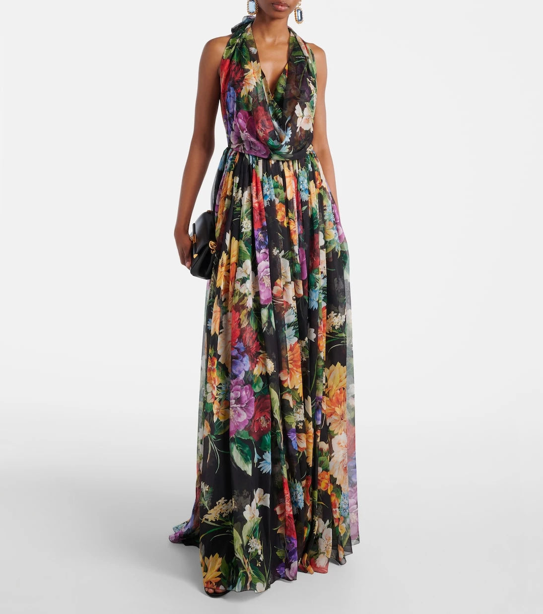 Dolce&Gabbana - Floral silk chiffon maxi dress