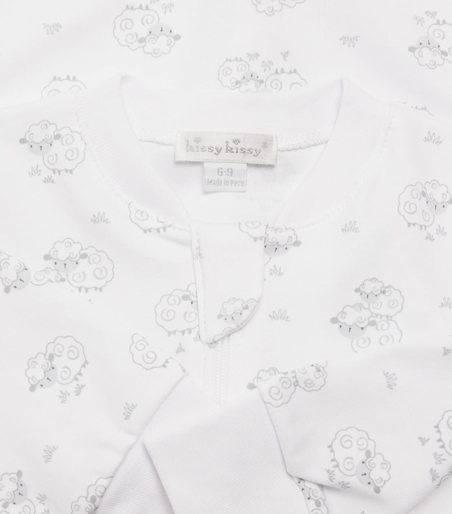 Pima Cotton Sweet Sheep Sleepsuit (Newborn-9 Months)