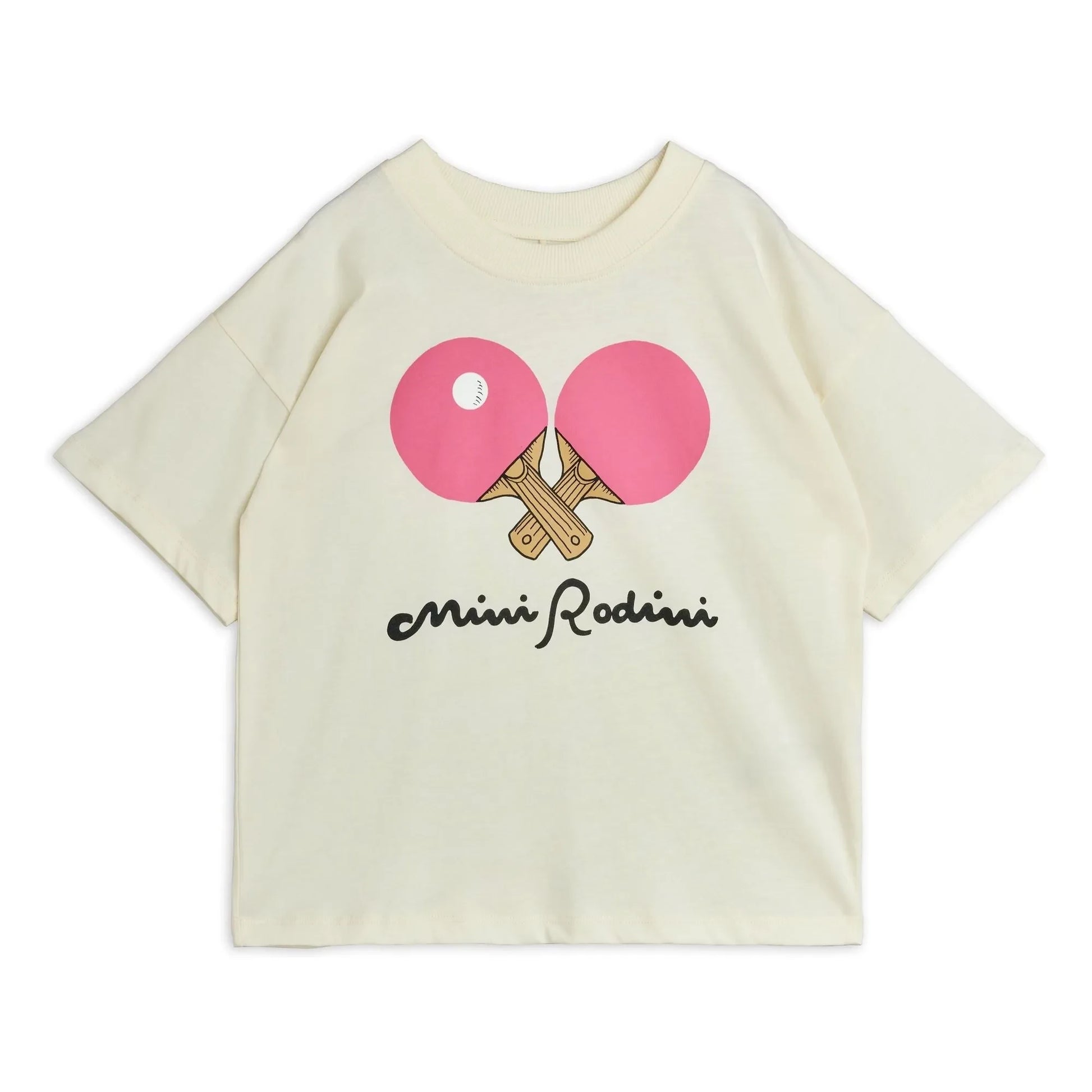 Mini Rodini - Organic cotton Ping Pong T-shirt | White