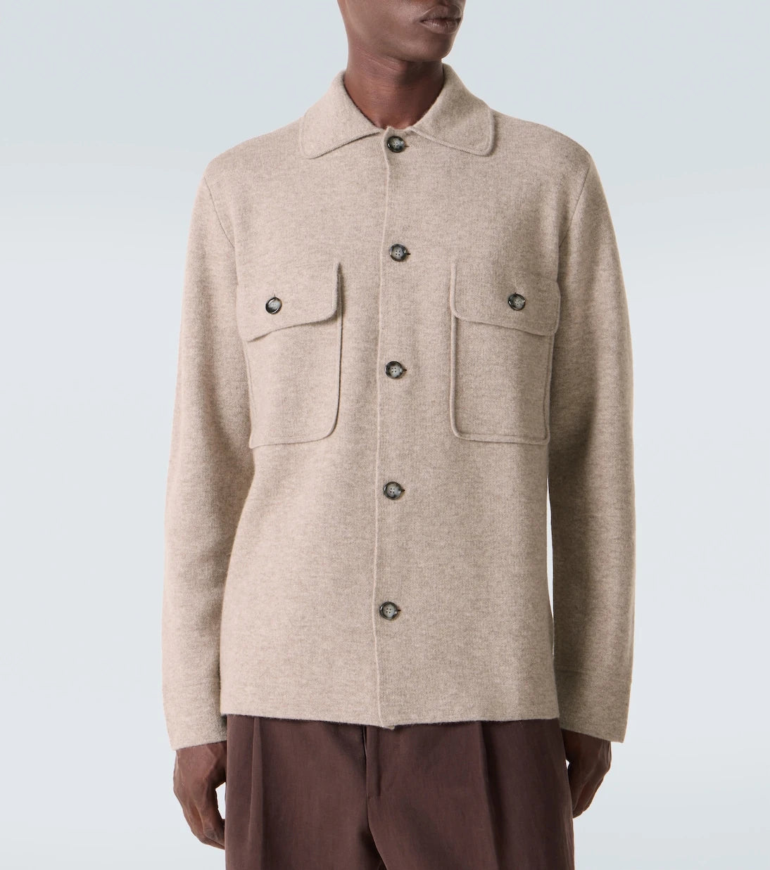 Allude - Wool and cashmere overshirt