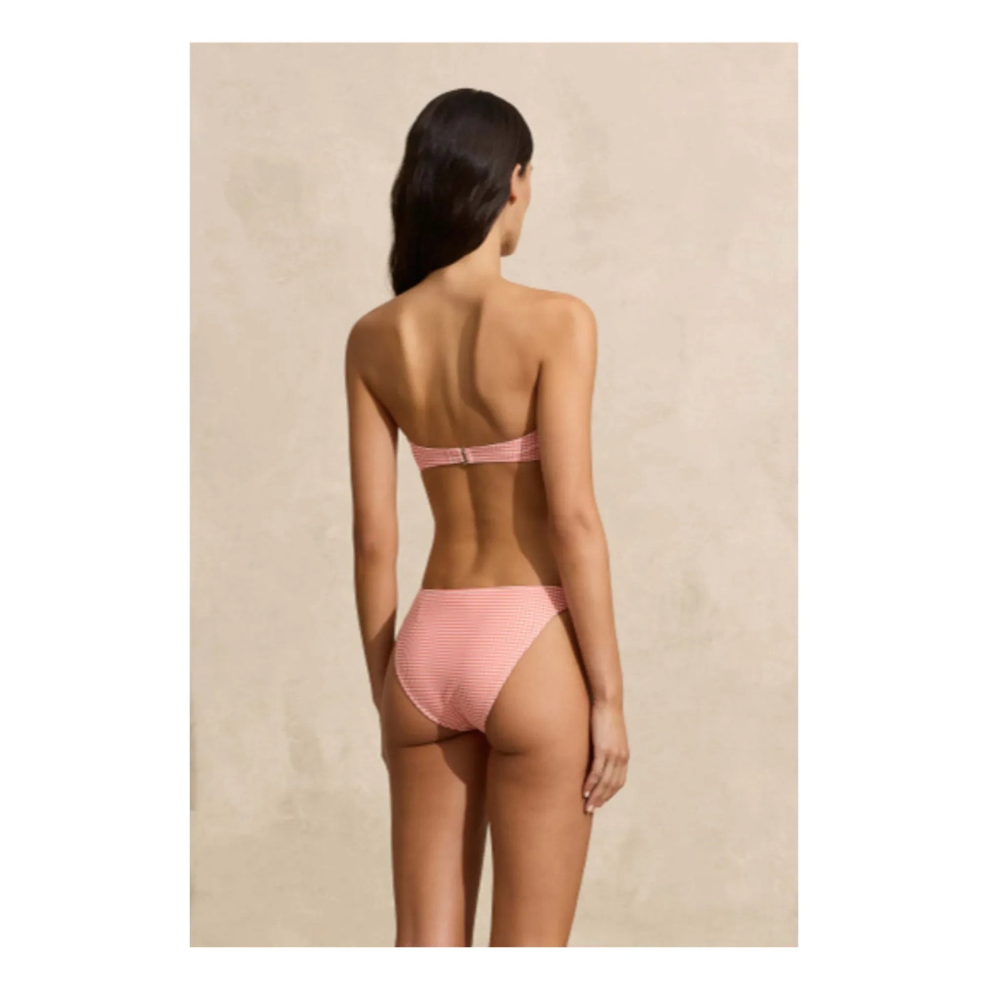 Peony - Bandeau Tie Top | Coral Pink