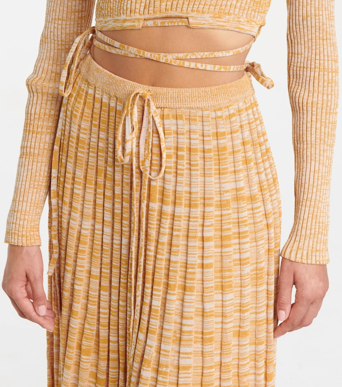Christopher Esber - Ribbed-knit midi skirt